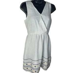 Charming Charlie White Linen Summer Dress